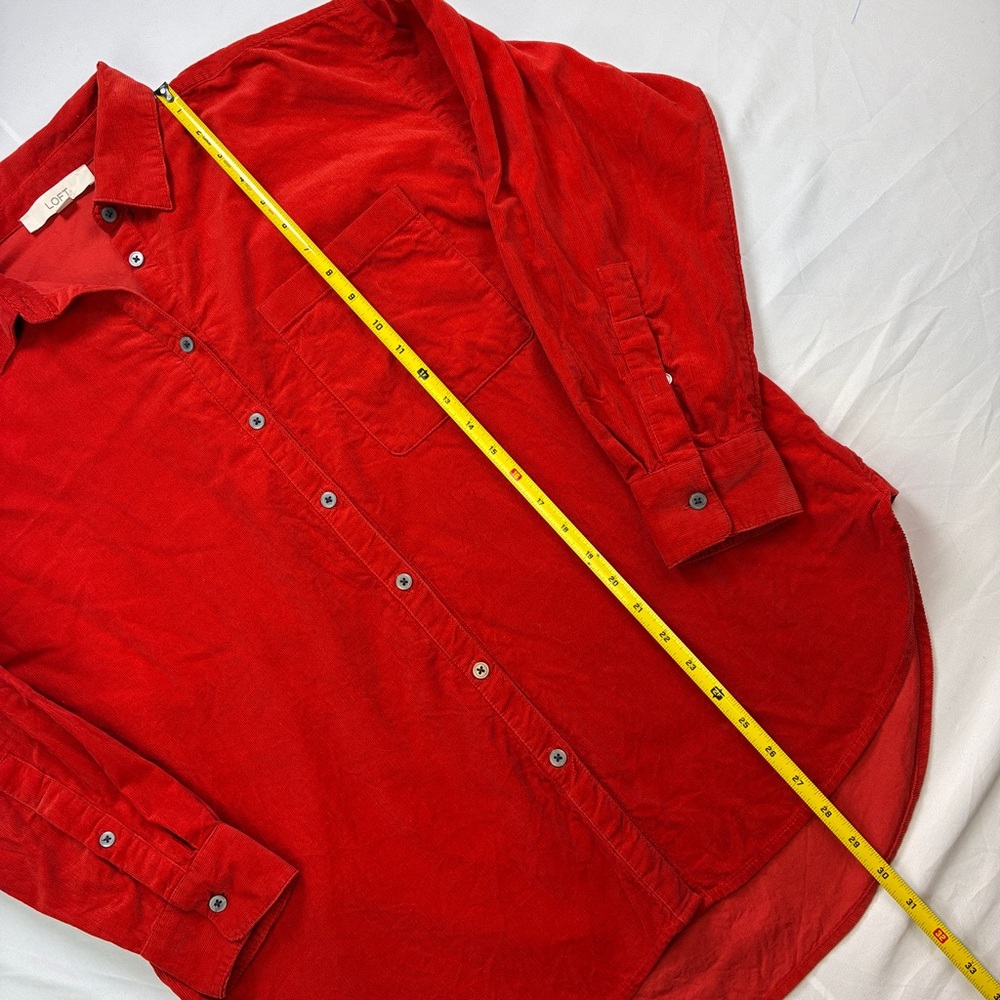 Loft Corduroy Everyday Relaxed Pocket Tunic Shirt - Picture 4 of 10